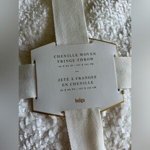 Indigo Chenille Throw